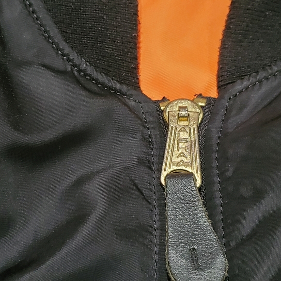 Black Alpha Industries MA-1 Bomber Jacket Small slim - Picture 6 of 12